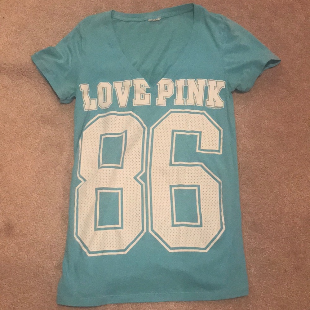 Victoria’s Secret Pink shirt.